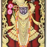 Shreenath Ji Sehra Swaroop 3D Embossed Handpainting