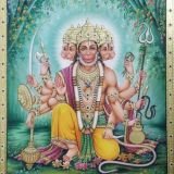 Hanuman Ji Panchmukhi Painting